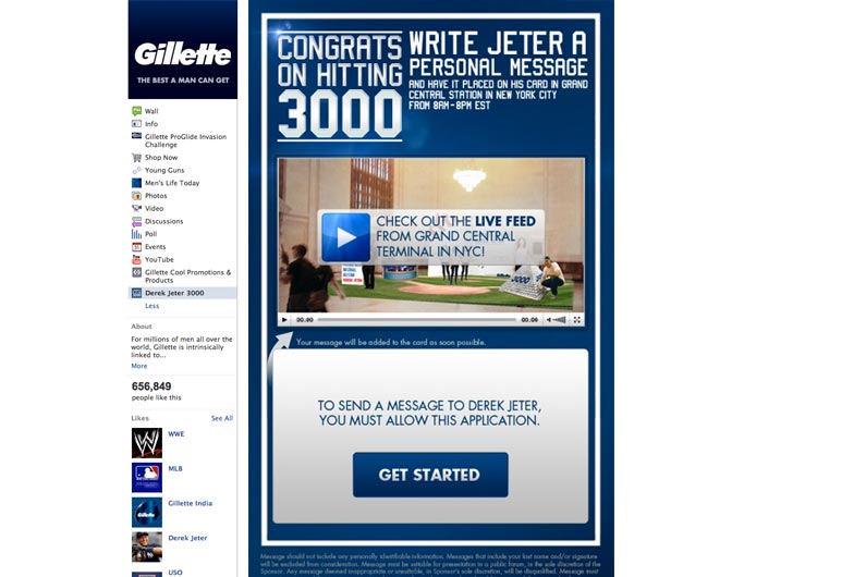 Gillette thank you card for Derek Jeter So long and thanks for all the fish.| Jp Gary