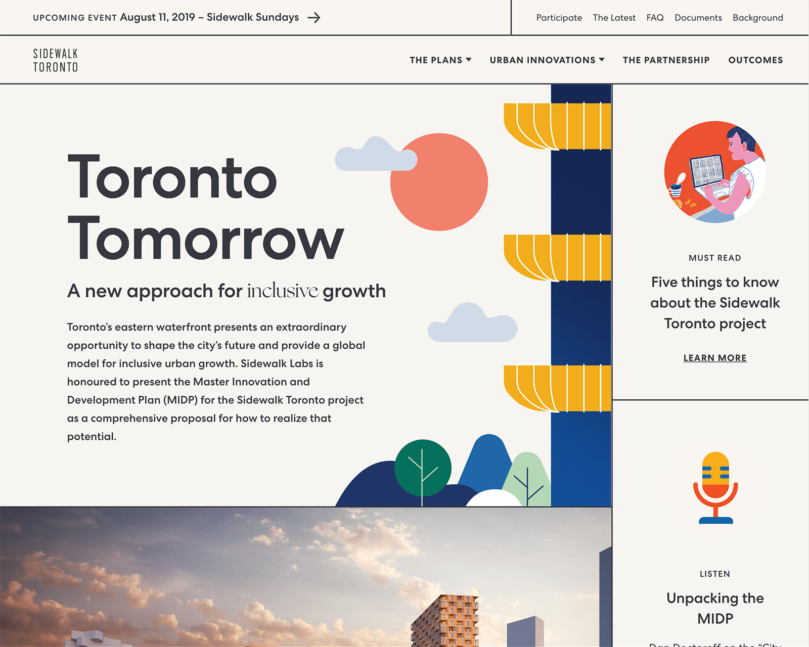 Sidewalk Labs Toronto Toronto Tomorrow. A new approach for inclusive growth| Jp Gary