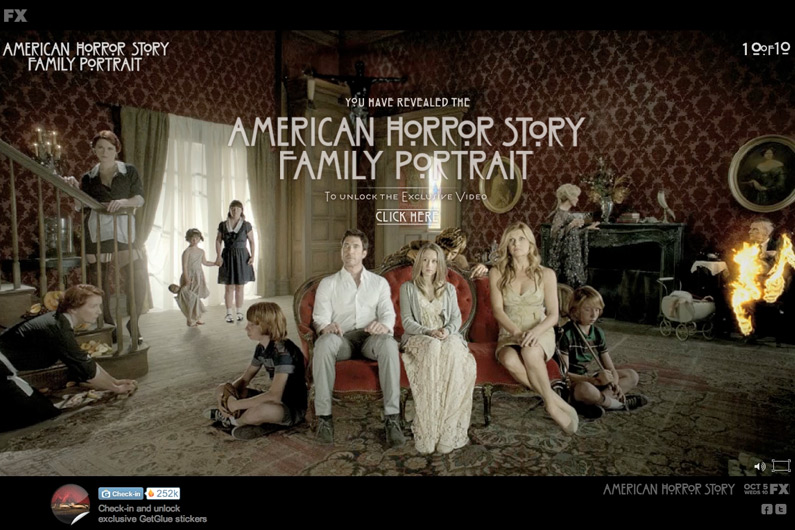 FX Network America Horror Family Portrait Teaser Site for the release of a new Horror Series