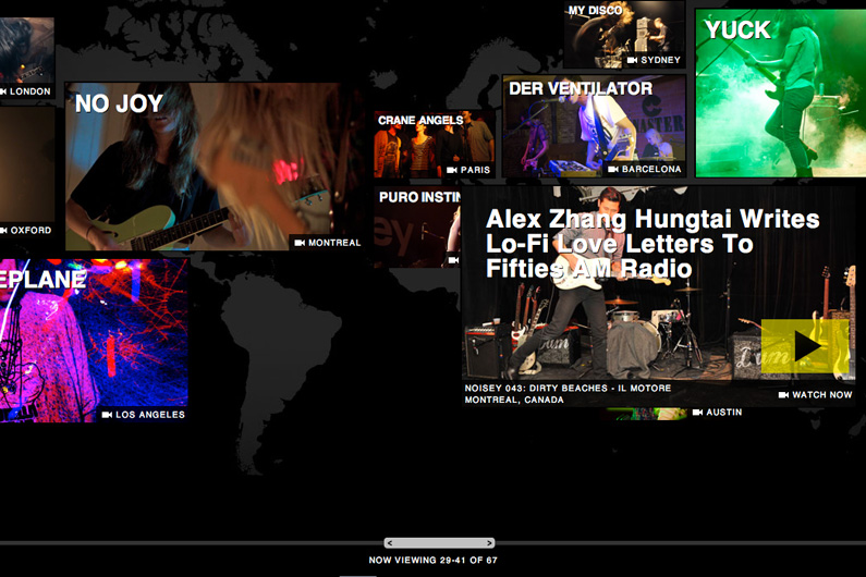 Noisey Music Discovery Built a refreshing new look for music discovery.