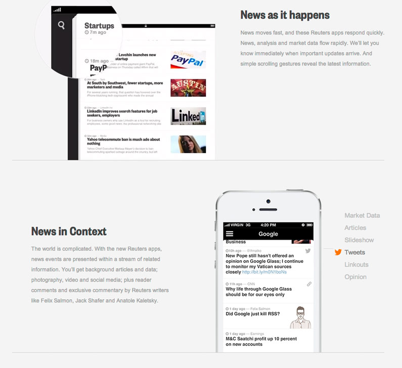 Reuters Apps Preview 