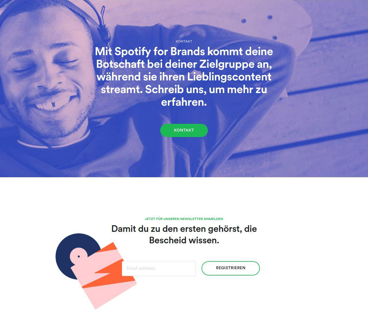 Spotify For Brands Creating a new property for Spotify across 60 locales with full customization.