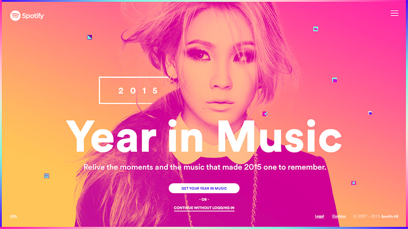 Spotify Year in Music Relive the moments and the music that made 2015 one to remember.