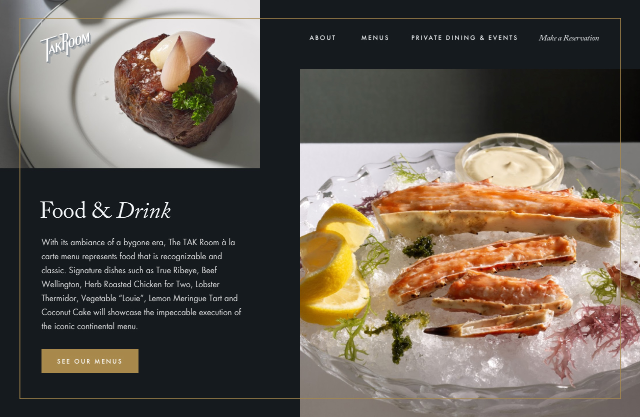 Thomas Keller TakRoom Building a restaurant experience on SquareSpace.| Jp Gary
