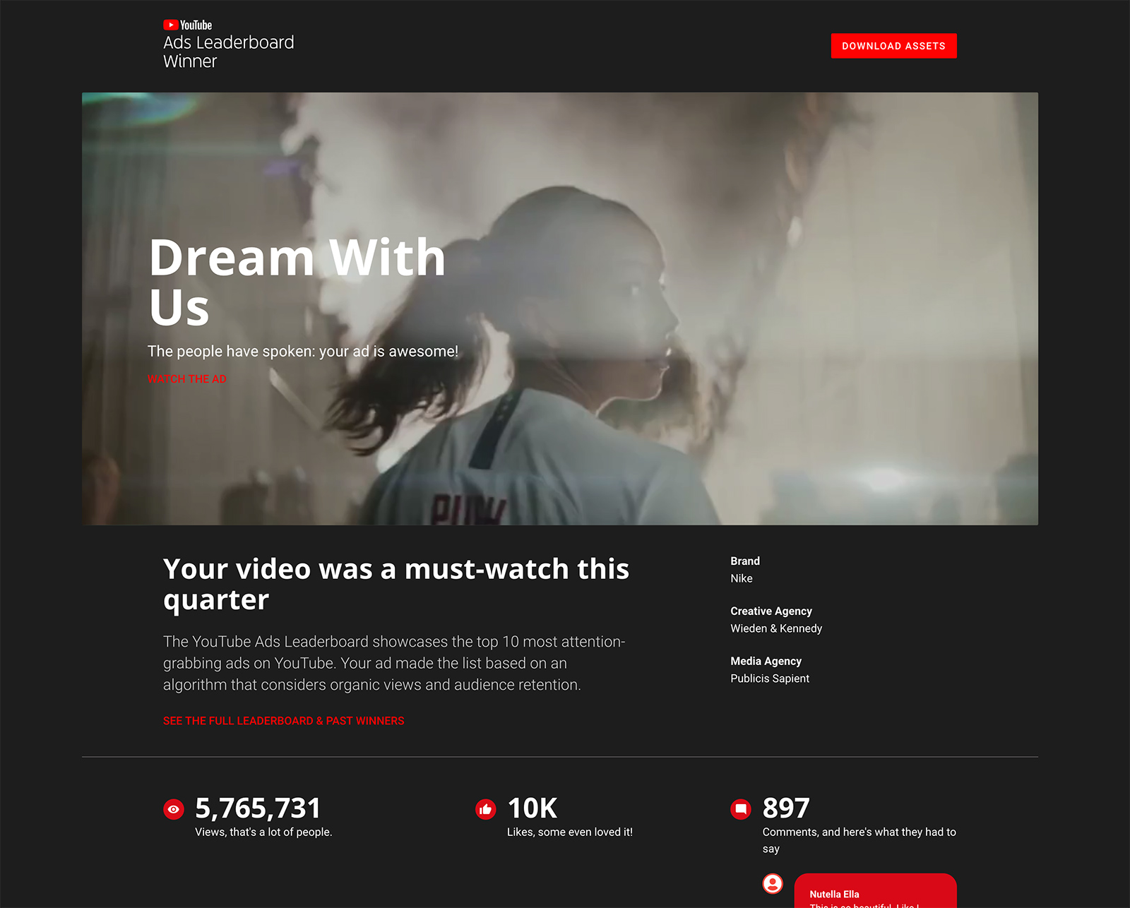 YouTube Ads Leaderboards A generation tool allowing editors to create sites, and render video in the air (RITA), in one CMS
